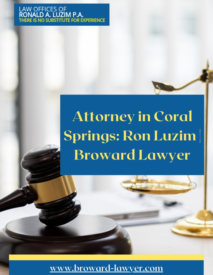 attorney in coral springs ron luzim broward lawyer