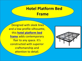 Hotel Platform Bed Frame