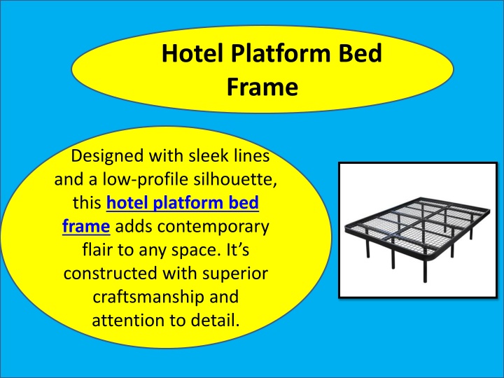 hotel platform bed frame