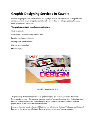 Graphic Designing Services In Kuwait
