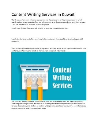 content writing services in kuwait