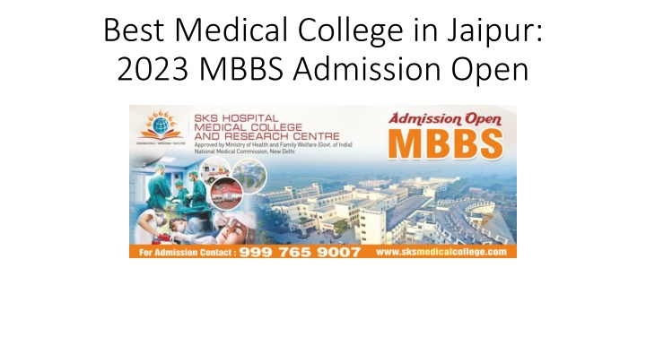 best medical college in jaipur 2023 mbbs admission open