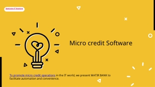 MICRO CREDIT SOFTWARE libreoffice