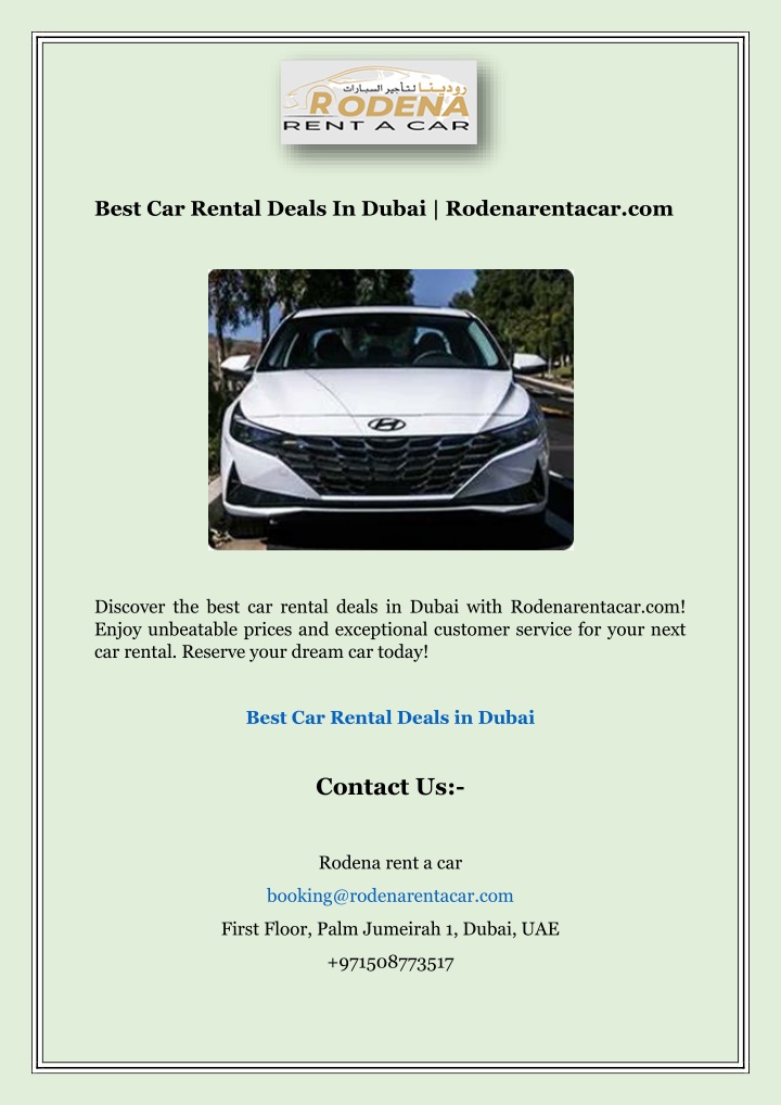 best car rental deals in dubai rodenarentacar com