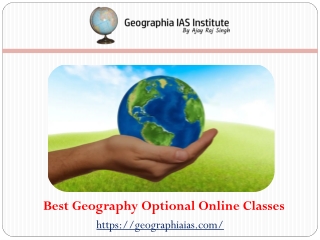 Best Geography Teacher For UPSC in Delhi  - Geographia IAS