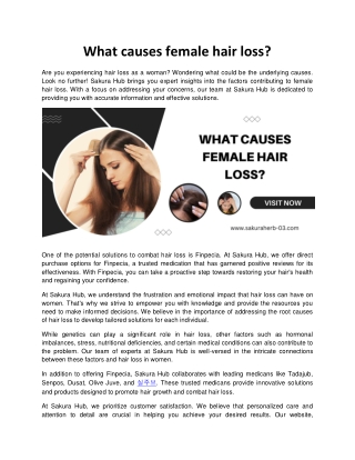 What causes female hair loss?