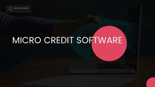 Micro credit Software