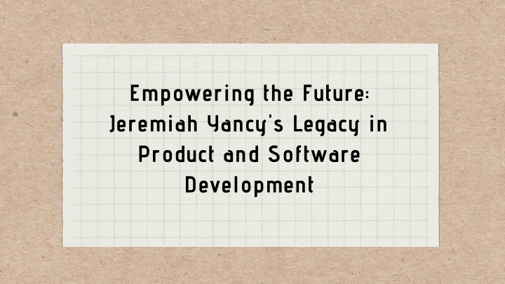 empowering the future jeremiah yancy s legacy
