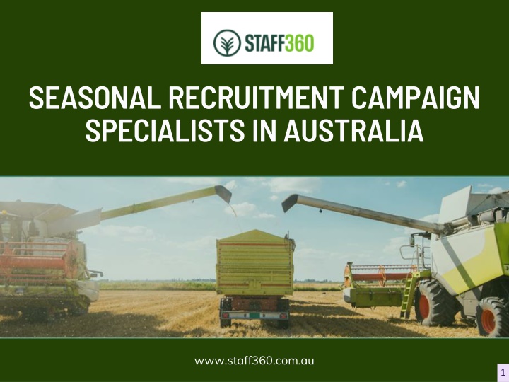 seasonal recruitment campaign specialists