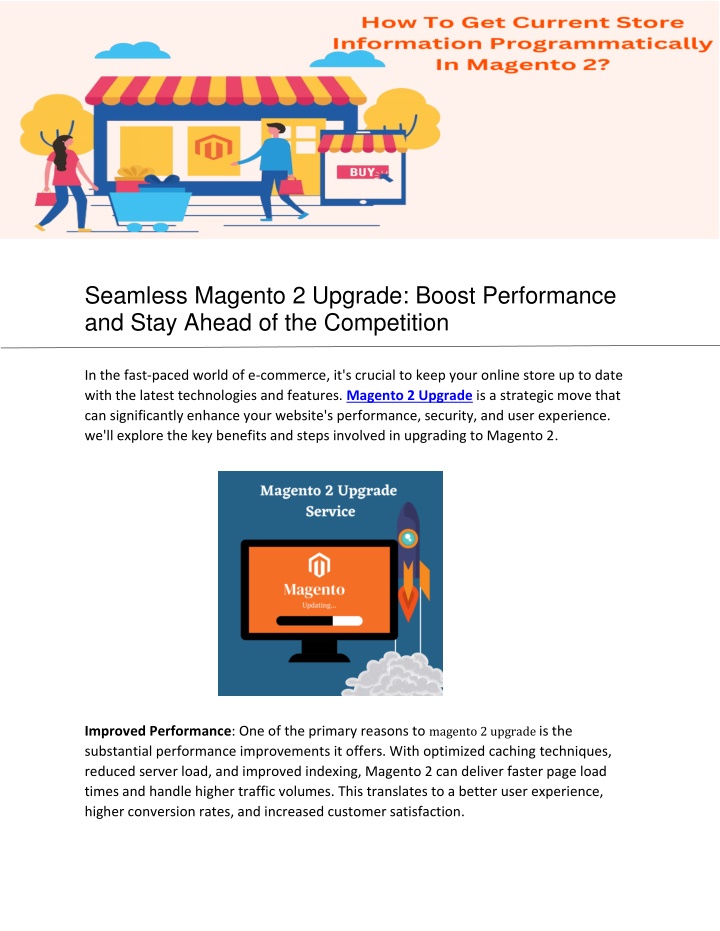 seamless magento 2 upgrade boost performance