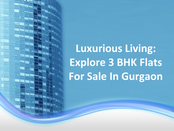 luxurious living explore 3 bhk flats for sale in gurgaon