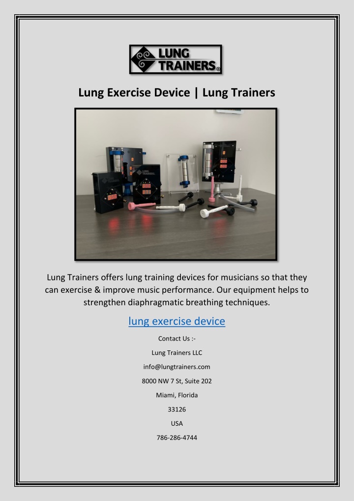 lung exercise device lung trainers
