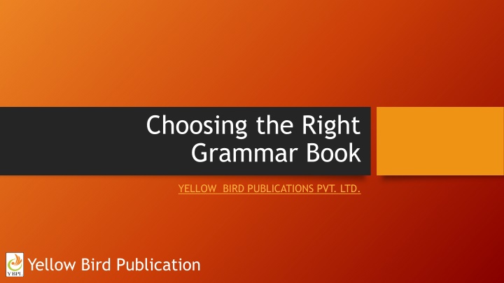choosing the right grammar book