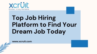 Top Job Hiring Platform to Find Your Dream Job Today | Xcruit