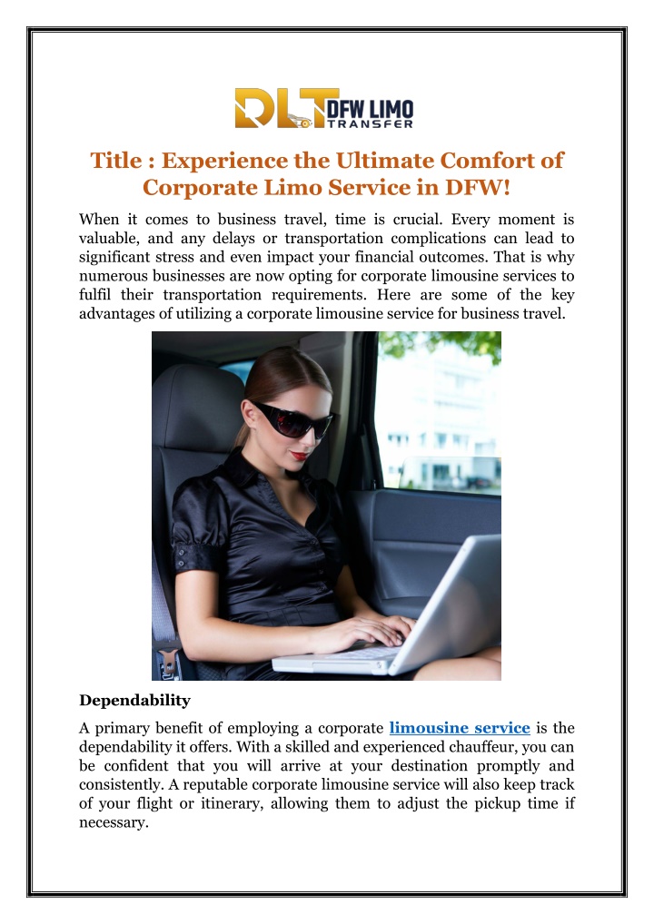 title experience the ultimate comfort