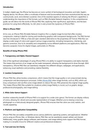 iPhone PNG: Everything You Need to Know