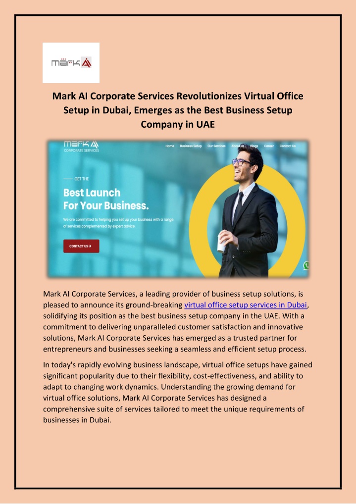 mark ai corporate services revolutionizes virtual