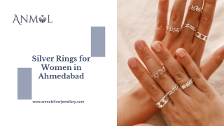 Silver Rings for Women in Ahmedabad
