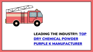 Leading the Industry Top Dry Chemical Powder Purple K Manufacturer