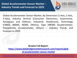 global accelerometer sensor market industry
