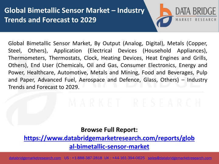global bimetallic sensor market industry trends