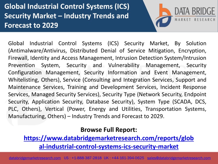 global industrial control systems ics security