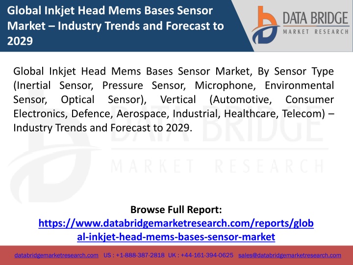global inkjet head mems bases sensor market