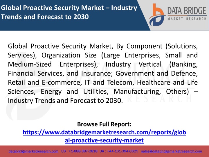 global proactive security market industry trends