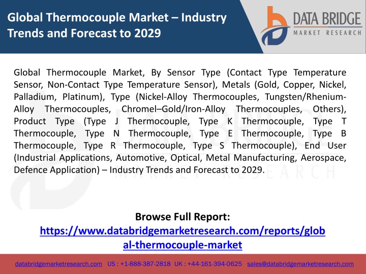 global thermocouple market industry trends