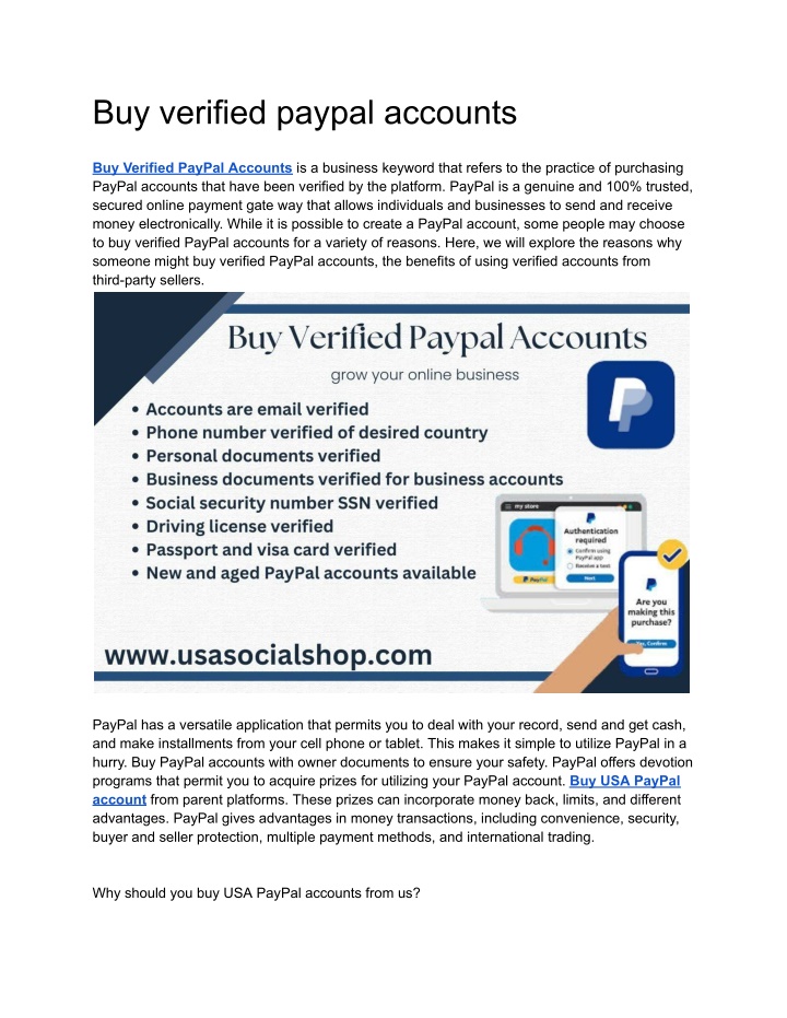 buy verified paypal accounts