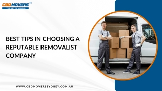 Best Tips in Choosing a Reputable Removalist Company