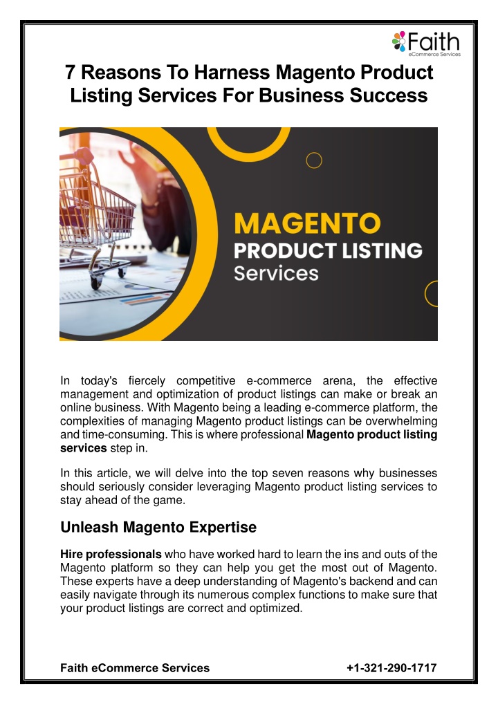 7 reasons to harness magento product listing