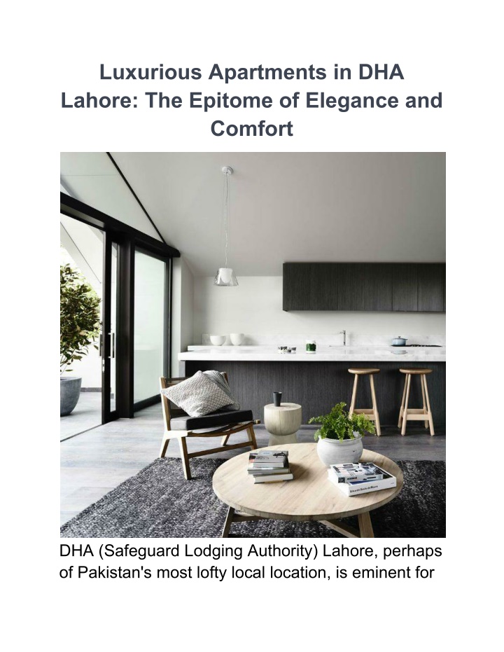 luxurious apartments in dha lahore the epitome