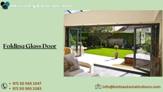 Folding Glass Doors | Best Folding Glass Door in Dubai - BMTSautodoor
