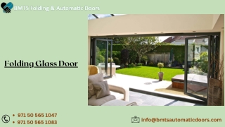 folding glass door