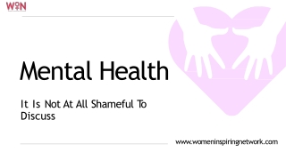 Speaking About Mental Health Is Not Shame At All