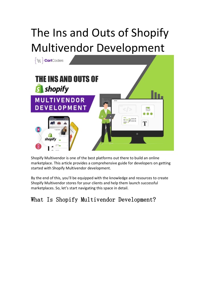 the ins and outs of shopify multivendor