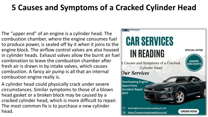 5 causes and symptoms of a cracked cylinder head