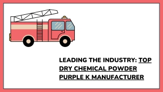 Leading the Industry Top Dry Chemical Powder Purple K Manufacturer