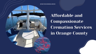 Affordable and Compassionate Cremation Services in Orange County
