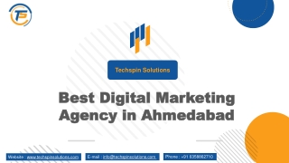 Best Digital Marketing Agency in Ahmedabad | Techspin Solutions