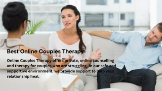 Best Online Couples Therapy