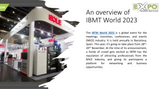 IBTM World 2023 The extraordinary event that’s stirring excitement in the global MICE industry