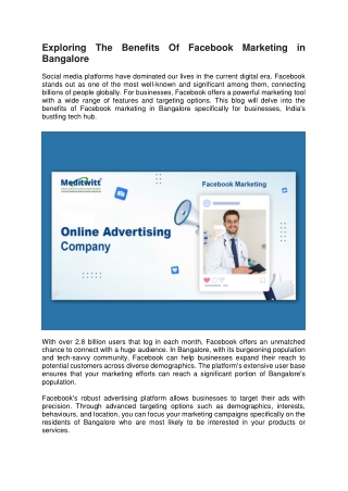 exploring the benefits of facebook marketing