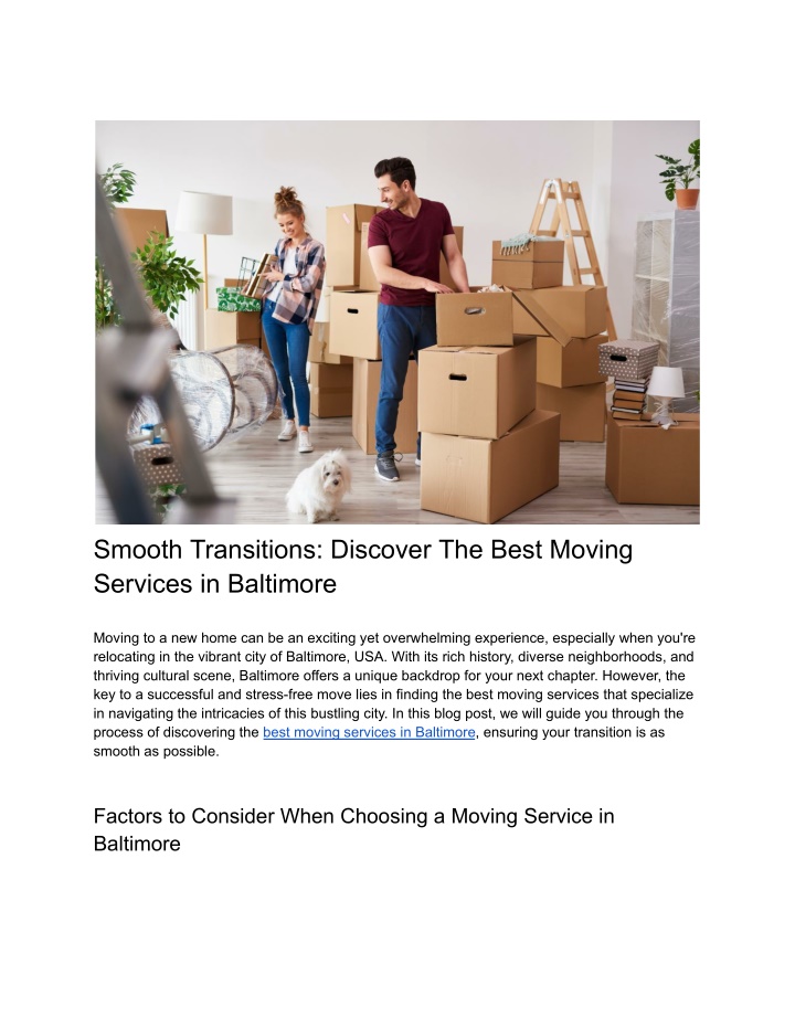 smooth transitions discover the best moving