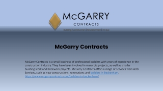 mcgarry contracts