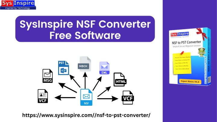 sysinspire nsf converter free software