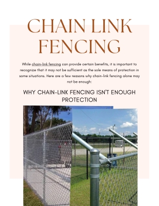 Why Chain-Link Fencing Isn't Enough Protection