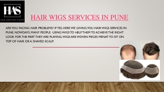 Hair Wigs Services in Pune