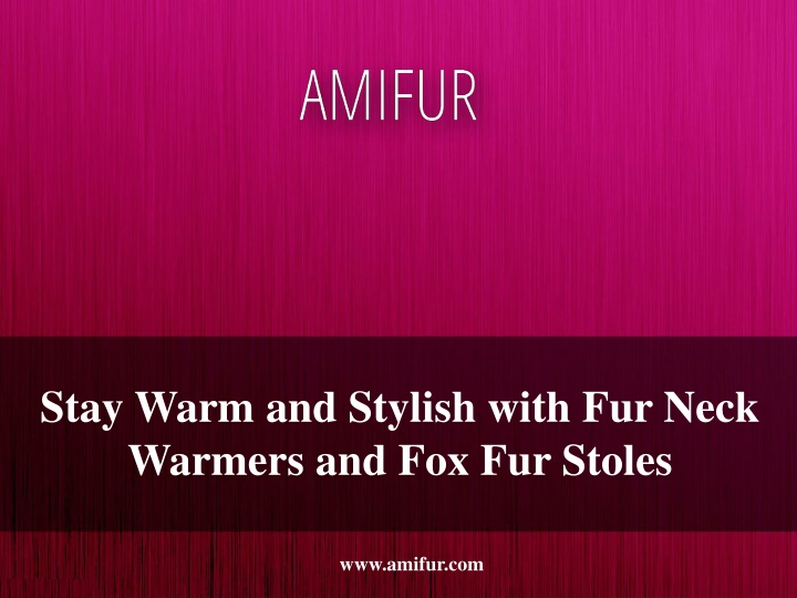 stay warm and stylish with fur neck warmers
